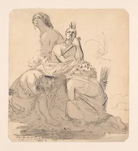 Indians Lamenting the Approach of the White Man (from McGuire Scrapbook)