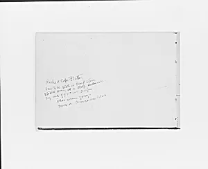 Inscription with description of rocks at Cape Flattery (from Sketchbook X) by William Trost Richards