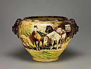 Jardinière by Edouard Gilles Pottery|Charles Volkmar
