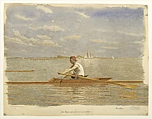 John Biglin in a Single Scull