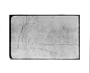 Kalama, Columbia River, Washington (from Sketchbook) by Albert Bierstadt