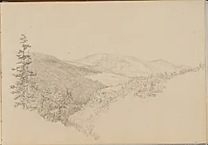 Kauterskill Clove (from Sketchbook of Landscape and Animal Subjects) by Thomas Hewes Hinckley