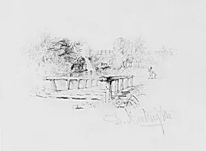 Landscape (from McGuire Scrapbook) by Daniel Huntington