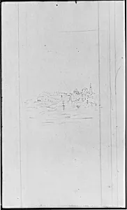 Landscape, River and Town (from Sketchbook)