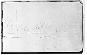Landscape Sketch (from Sketchbook) by Albert Bierstadt