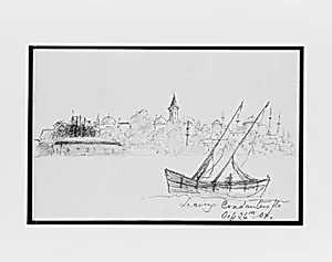Leaving Constantinople (from Sketchbook) by Mary Newbold Sargent