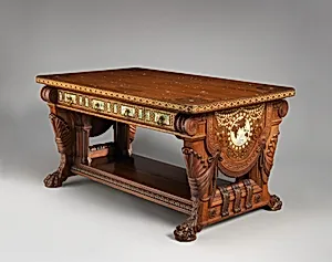 Library Table by Herter Brothers