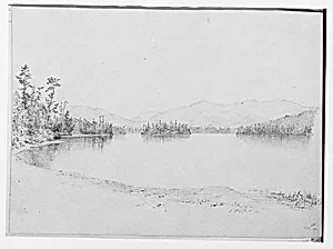 Long [?] Lake, 1864 (from Sketchbook)