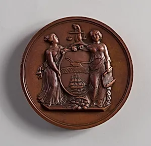 Medal Awarded to Captains Low, Crighton, and Stougger