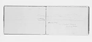 Mountains by Clallam Bay (from Sketchbook X) by William Trost Richards