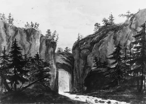 Natural Bridge, Virginia (Copy after an Engraving in François Jean, Marquis de Chastellux, Travels in North America, 1787)