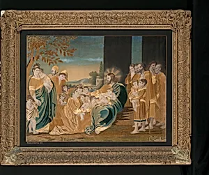 Needlework picture by Anna Matilda Curtis