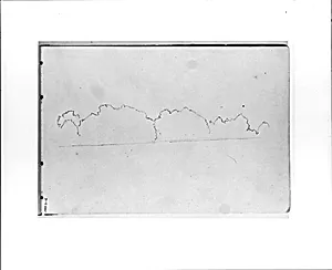 Outline Sketch of Tress (from Sketchbook VII) by William Trost Richards