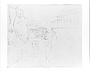 Panorama of Shoreline (from Sketchbook) by John William Casilear