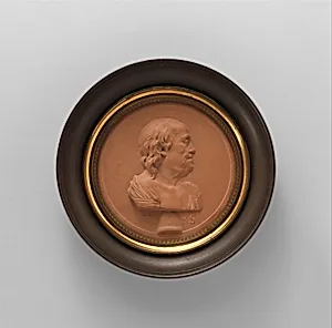 Plaque of Benjamin Franklin