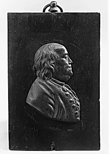 Plaque of Benjamin Franklin