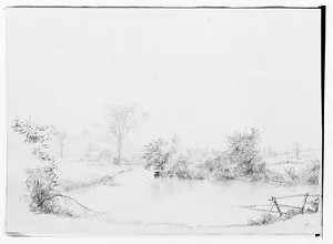 Pond or Creek in a New Hampshire Meadow (from Sketchbook)
