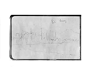 Port Havey (?) (from Sketchbook) by Albert Bierstadt