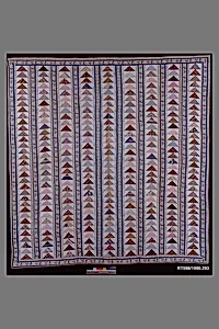 Quilt, Flying Geese pattern by Mary Spingler Fonderden Van Beuren