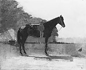 Saddle Horse in Farm Yard by Winslow Homer