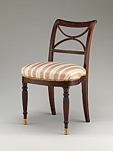 Scroll back side chair