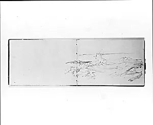 Sketch of a Breaking Wave (from Sketchbook VII)