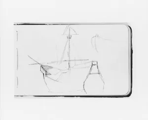 Sketch of a Ship for the Landing of Columbus (from Sketchbook)