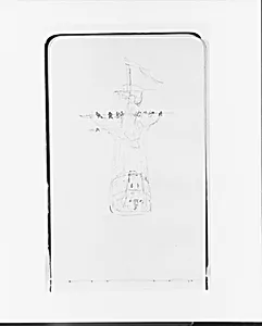 Sketch of a Ship Seen from the Stern (from Sketchbook) by Albert Bierstadt