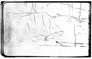 Sketch of Boats on a Shore (from Sketchbook) by Albert Bierstadt