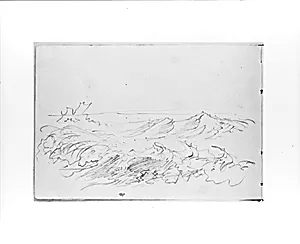 Sketch of Breaking Waves (from Sketchbook VII)