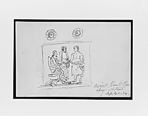 Sketch of Grave Stele (from Sketchbook)