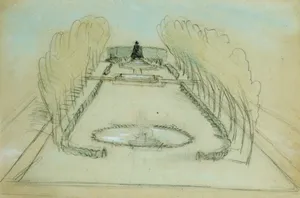 Sketch of Saint Gaudens's Statue of Deacon Samuel Chapin, Springfield, Massachusetts