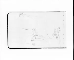 Sketches of Telescopes on a Ship's Deck (from Sketchbook)