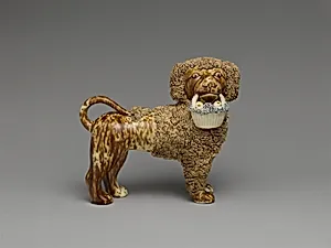 Standing poodle by United States Pottery Company