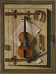 Still Life—Violin and Music by William Michael Harnett