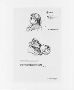 Study for a Bust Portrait of a Young Man (from Sketchbook)