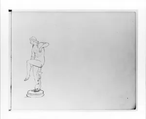 Study of a Neo-Classical Full-length Female Figure (from Sketchbook)