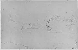 Study of Lake and Cliffs (from Sketchbook)