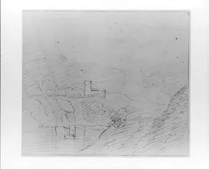 Study of Mountains and Hills (from Sketchbook) by John William Casilear