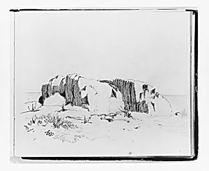 Study of Rocks in a Landscape (from Sketchbook)