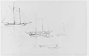 Study of Sailboats (from Sketchbook)