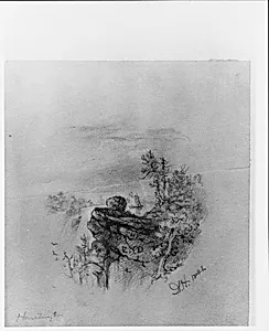 The End (tailpiece from McGuire Scrapbook) by Daniel Huntington