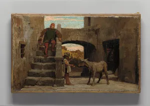 The Fable of the Miller, His Son, and the Donkey No. 1
