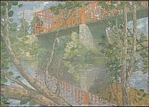 The Red Bridge by Julian Alden Weir