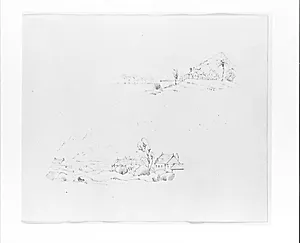 Two Tropical Landscape Studies (from Sketchbook)