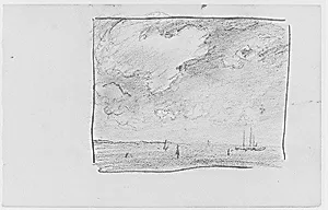 View of (Long Island?) Sound (from Sketchbook)