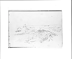 Waves Breaking in the Sea (from Sketchbook VII)