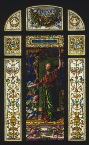 Welcome: Stained Glass Window from the Mrs. George T. Bliss House, New York