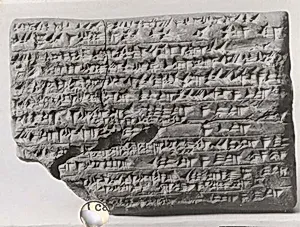 Cuneiform tablet: account of dates as imittu-rent, Ebabbar archive