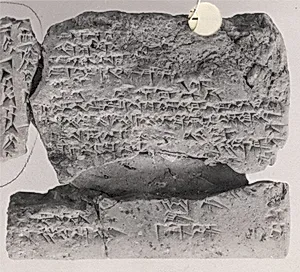 Cuneiform tablet: letter about cultic matters